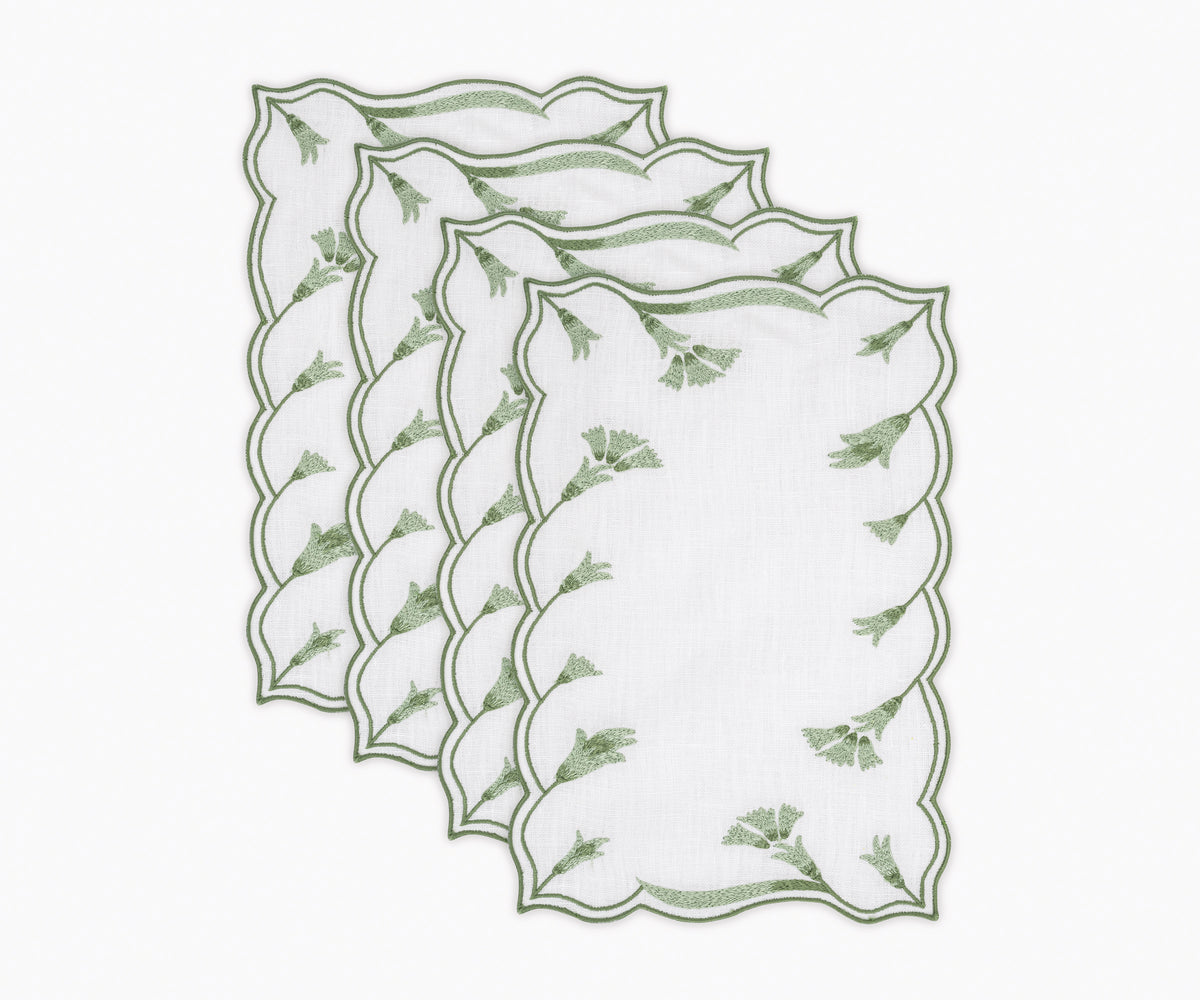 Marcella Cocktail Napkin - Set of 4 in Clover