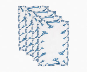 Marcella Cocktail Napkin - Set of 4 in Lapis