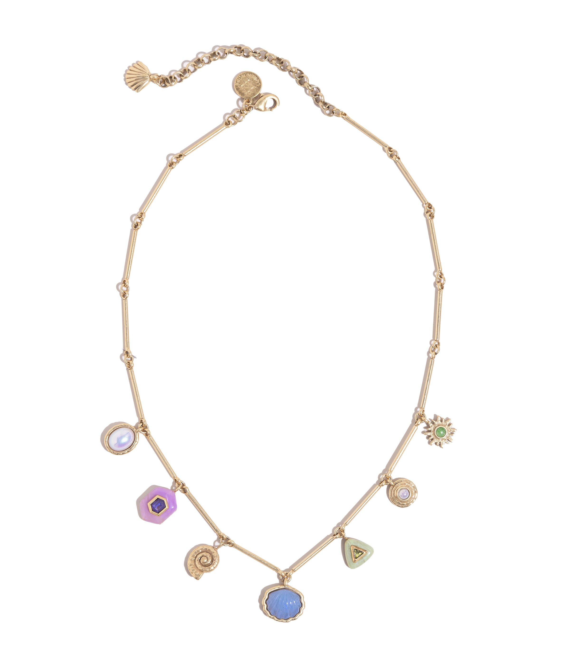Marbella Charm Necklace in Multi