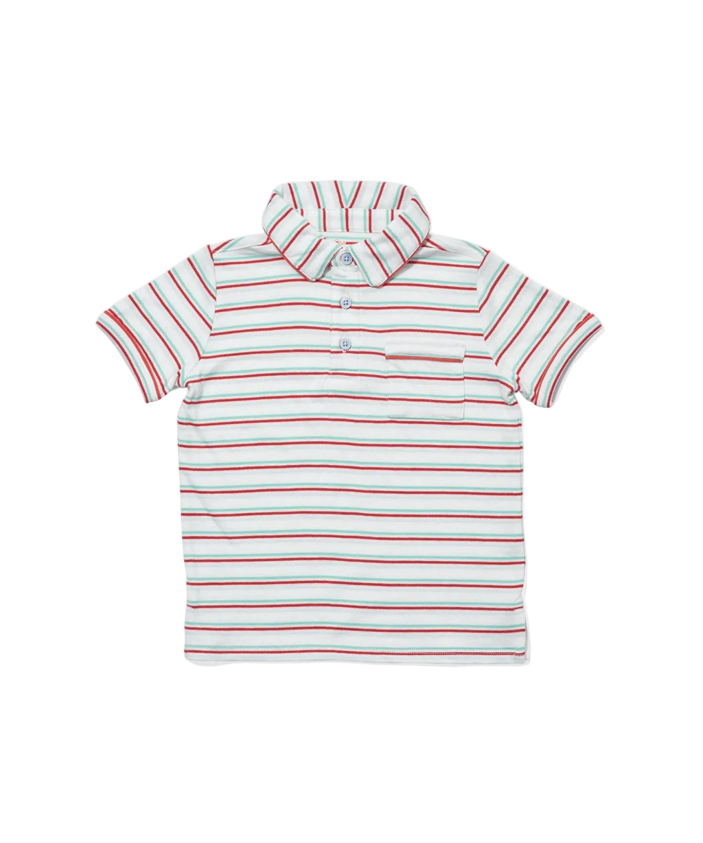 Marco Polo in Turquoise Triple Stripe