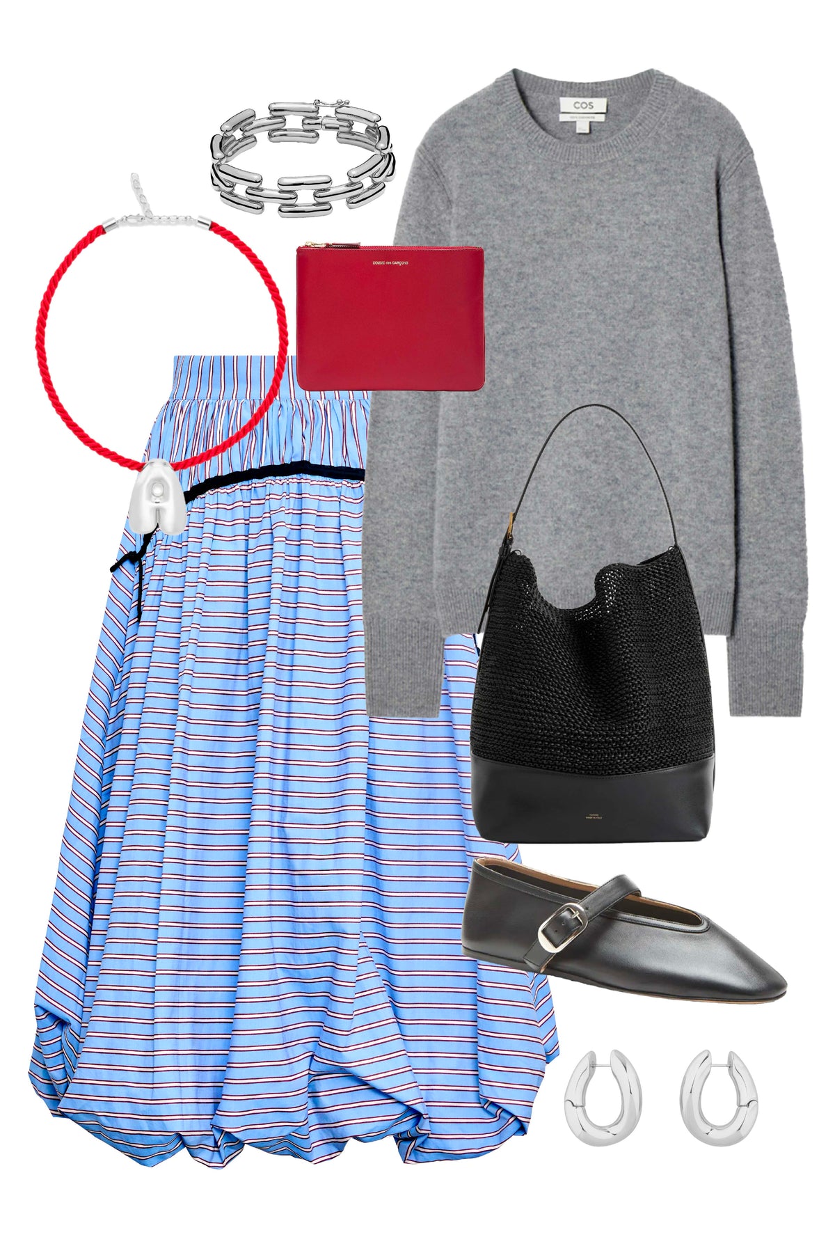 Allegra Skirt in Marfa Stripe