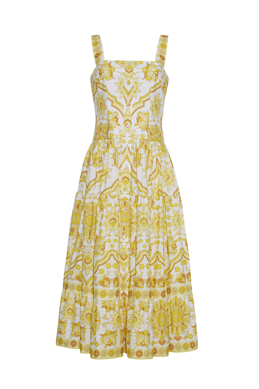 Margarita Dress in Mystic Yellow