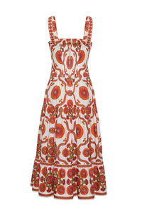 Margarita Dress in Mod Floral Ivory