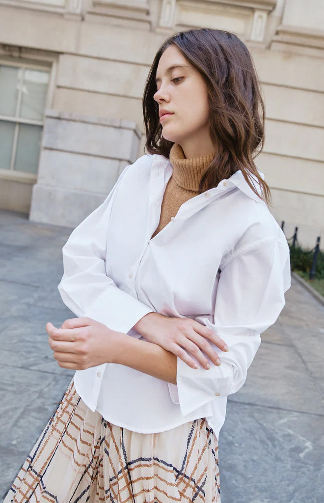Margaux Shirt in Optic White