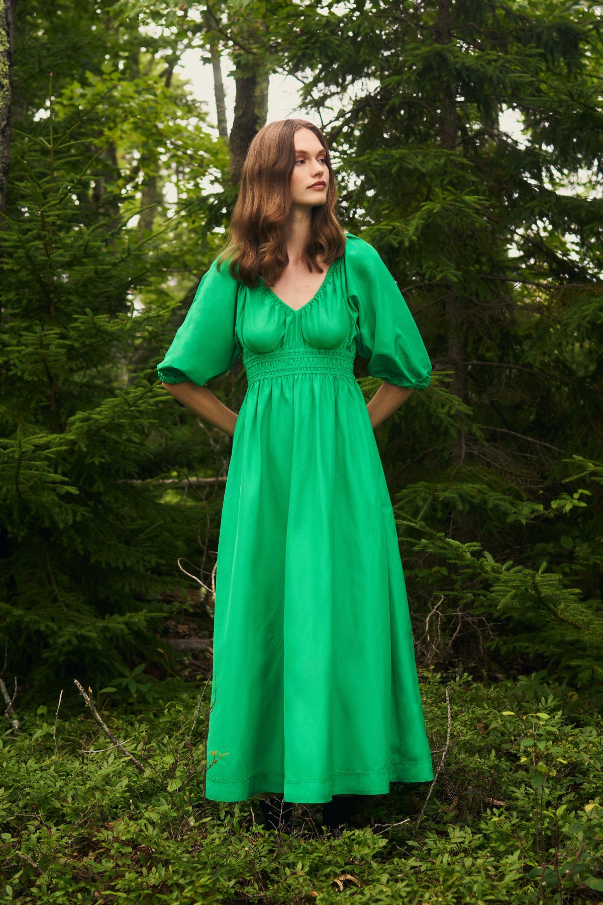 Ava Dress in Green