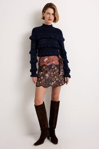 Adeline Top in Navy
