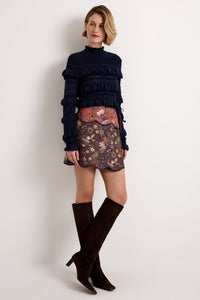 Adeline Top in Navy