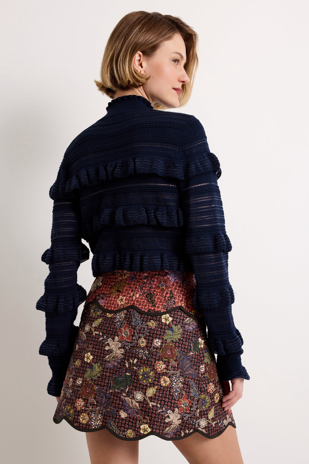 Adeline Top in Navy
