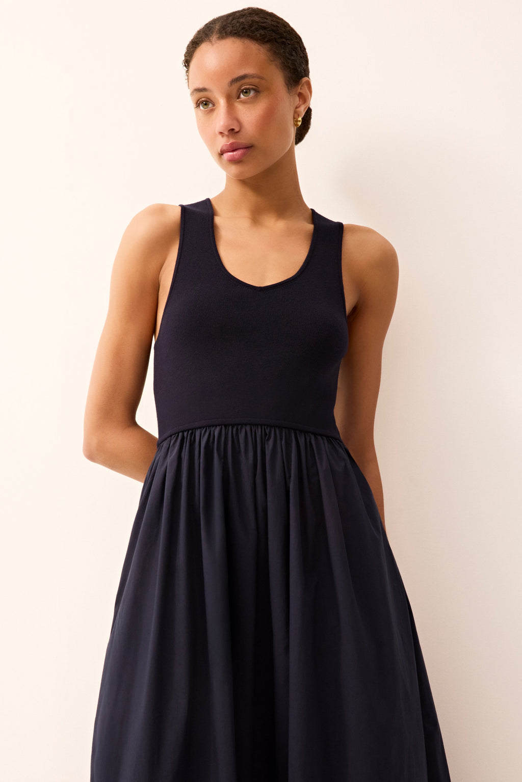 Anya Dress in Naval