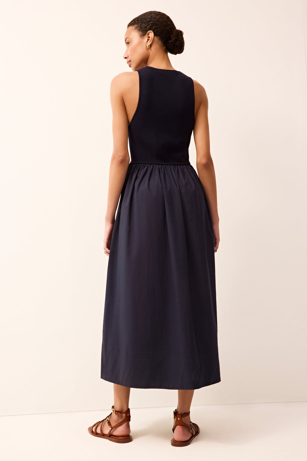 Anya Dress in Naval