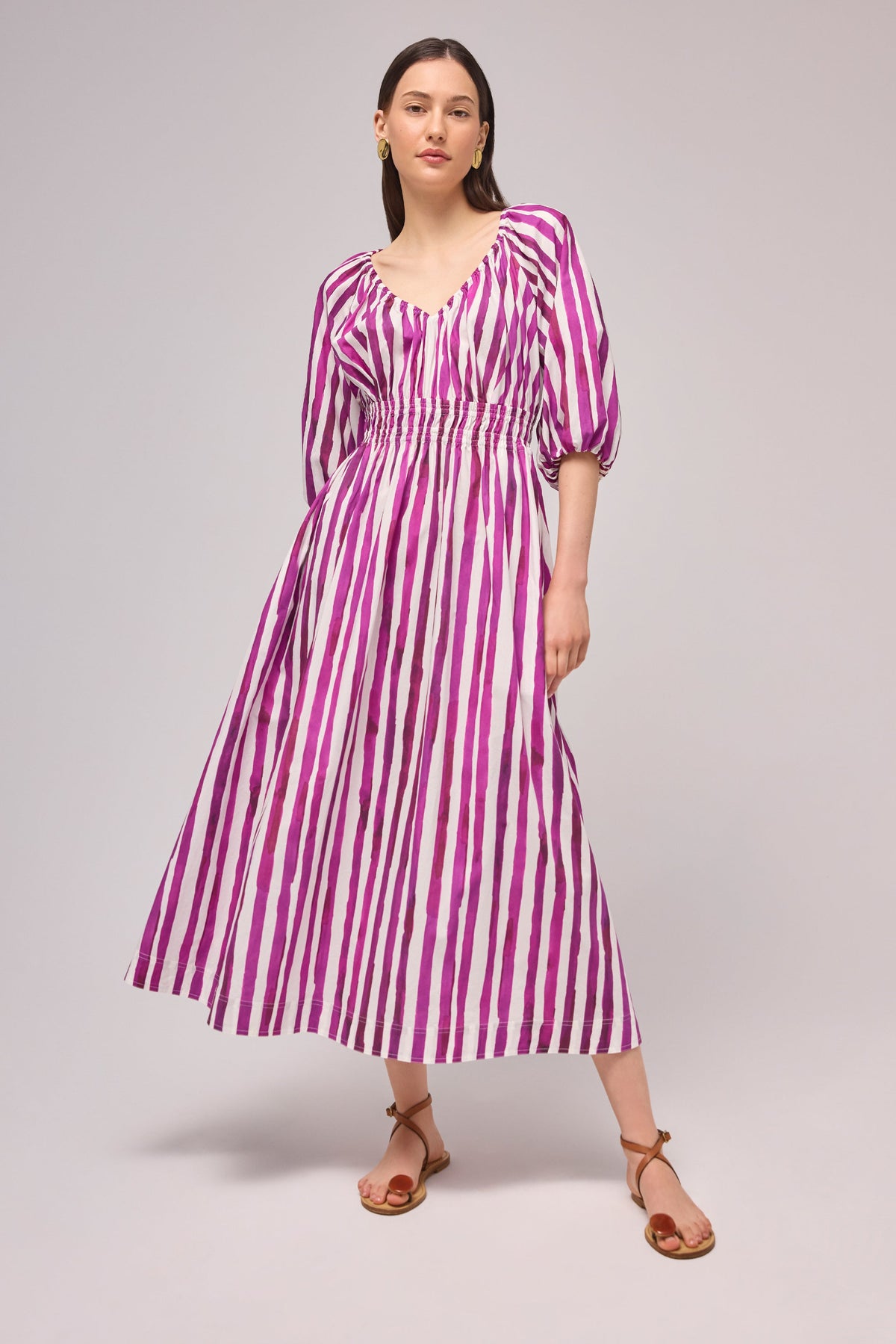 Ava Dress in Peony