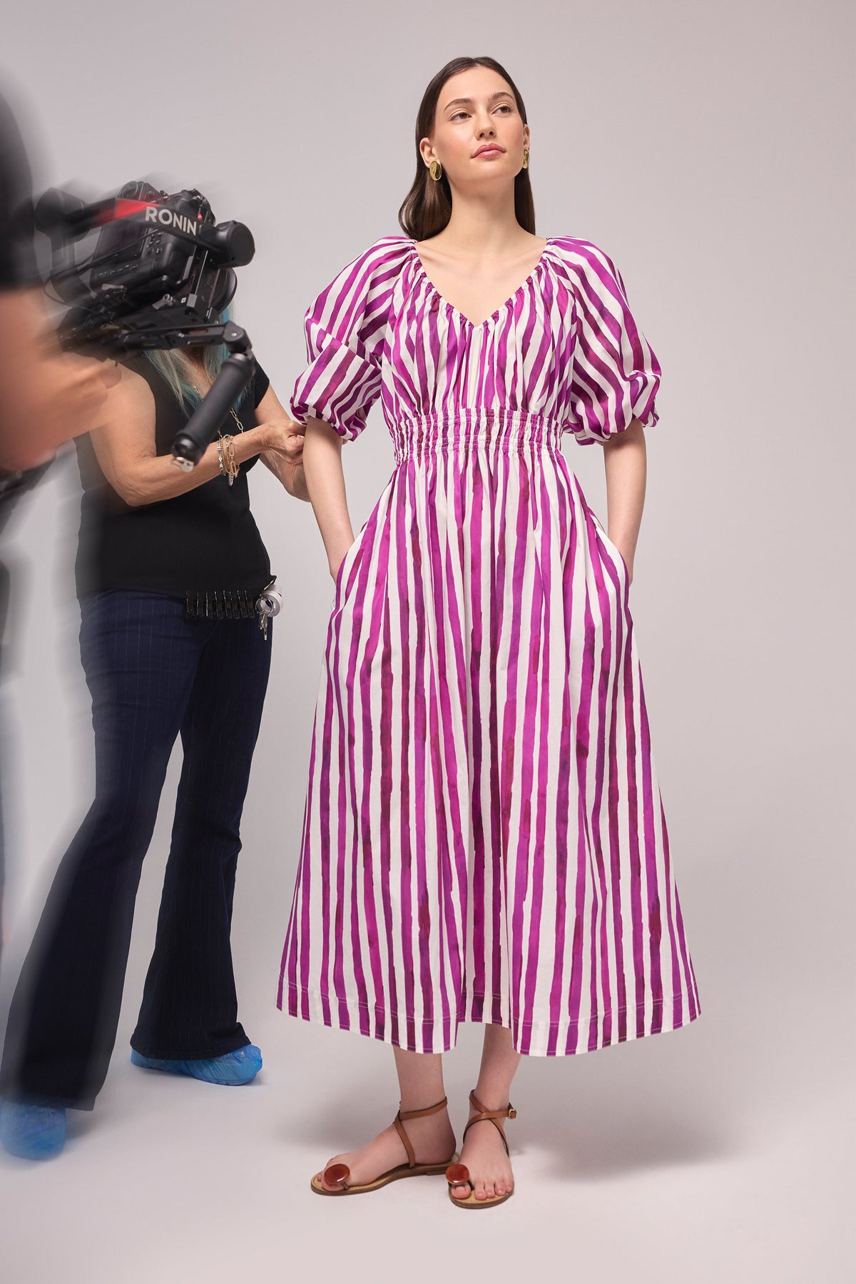 Ava Dress in Peony