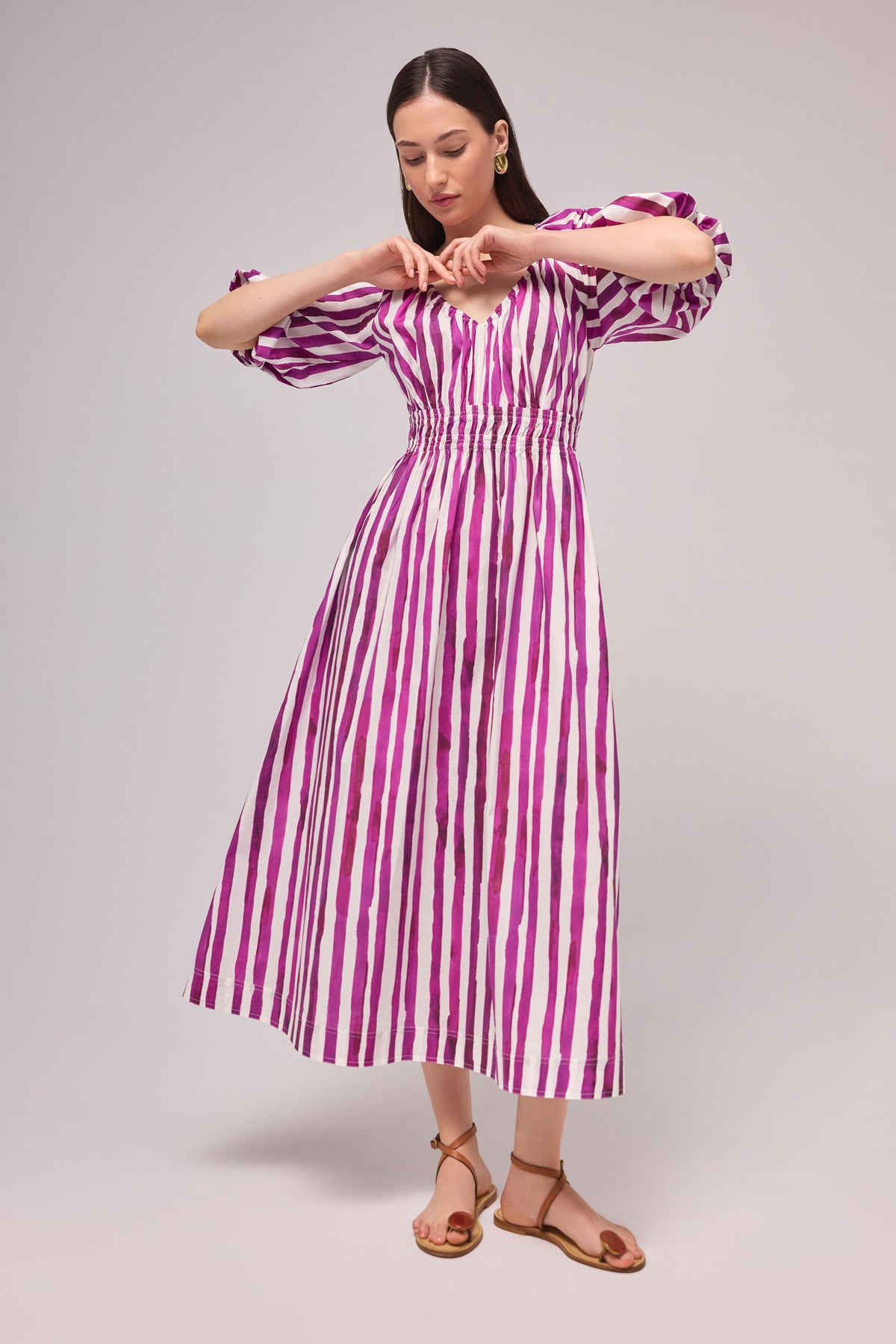 Ava Dress in Peony