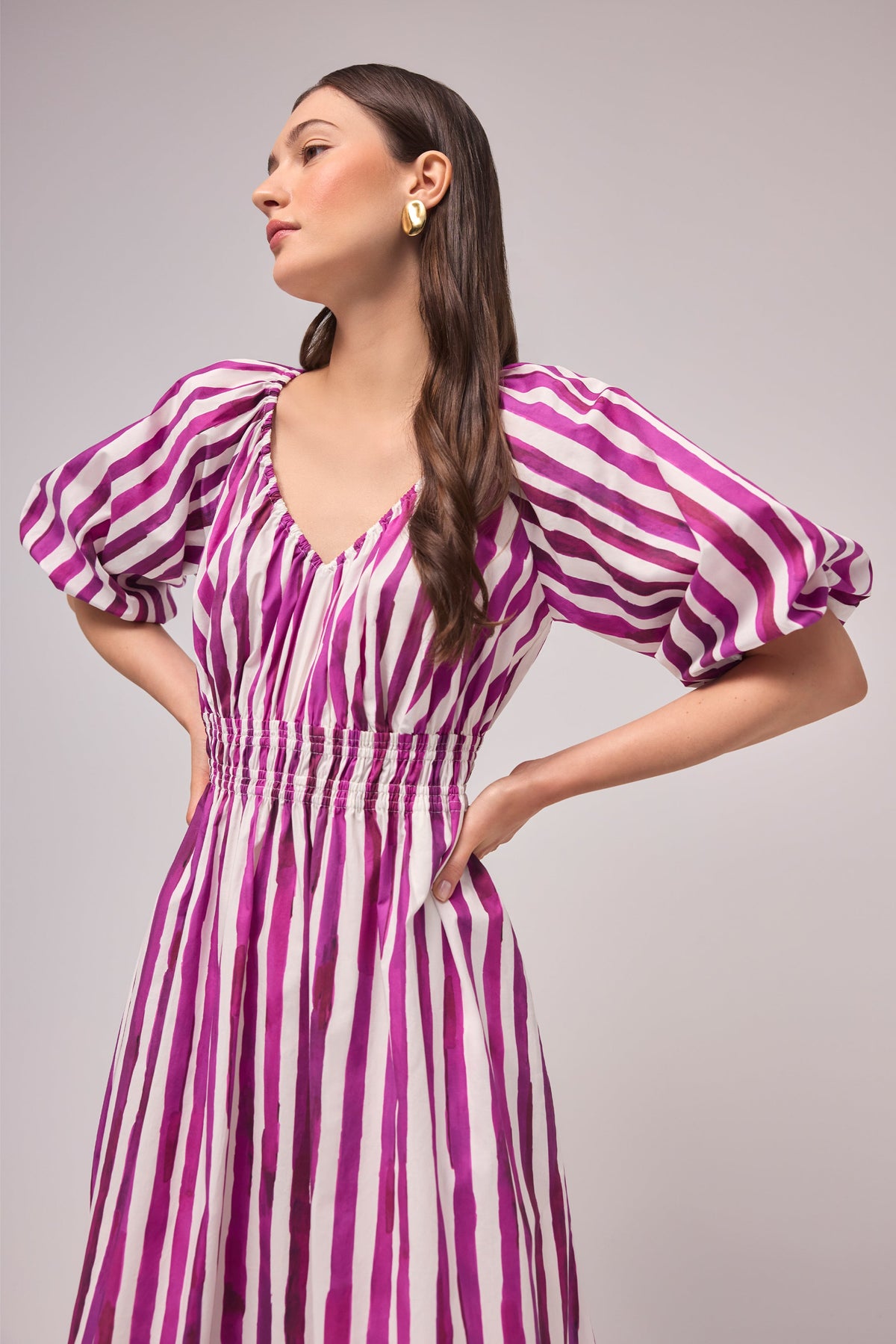 Ava Dress in Peony