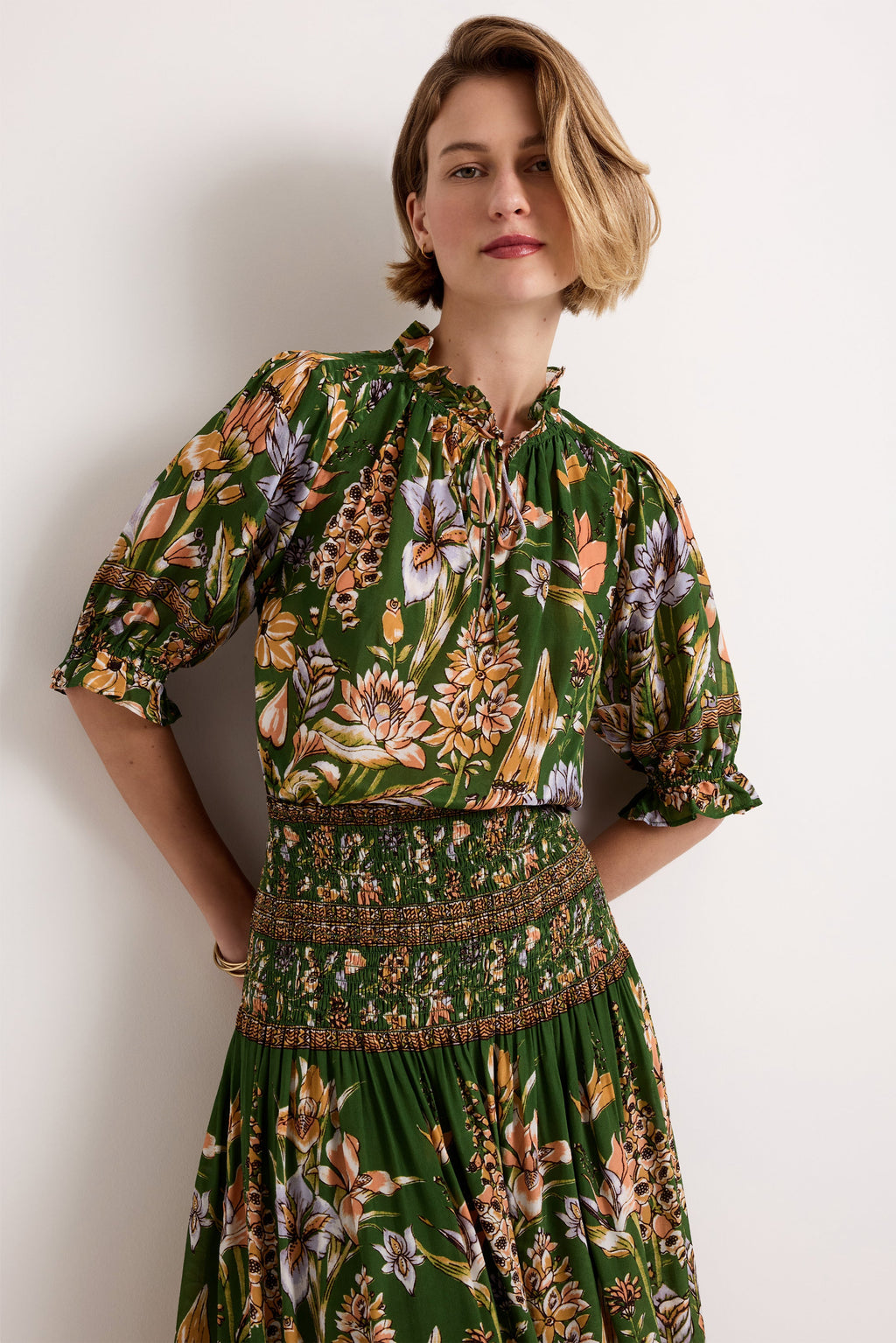 Billie Blouse in Greenhouse