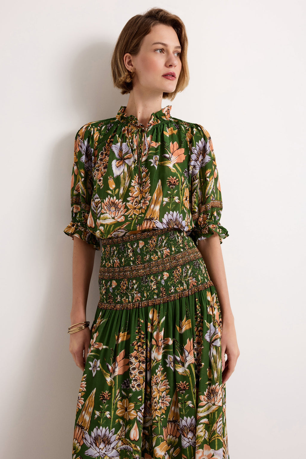 Billie Blouse in Greenhouse