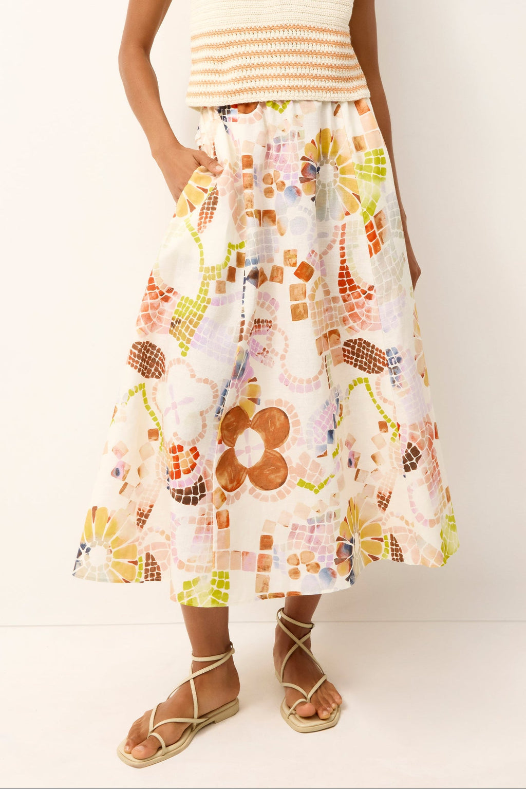 Sasha Skirt in Travertine