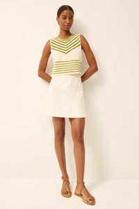 Crawford Skirt in Whitwash