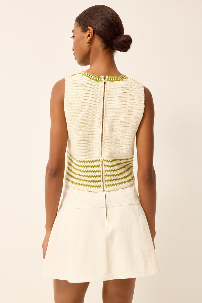 Crawford Skirt in Whitwash