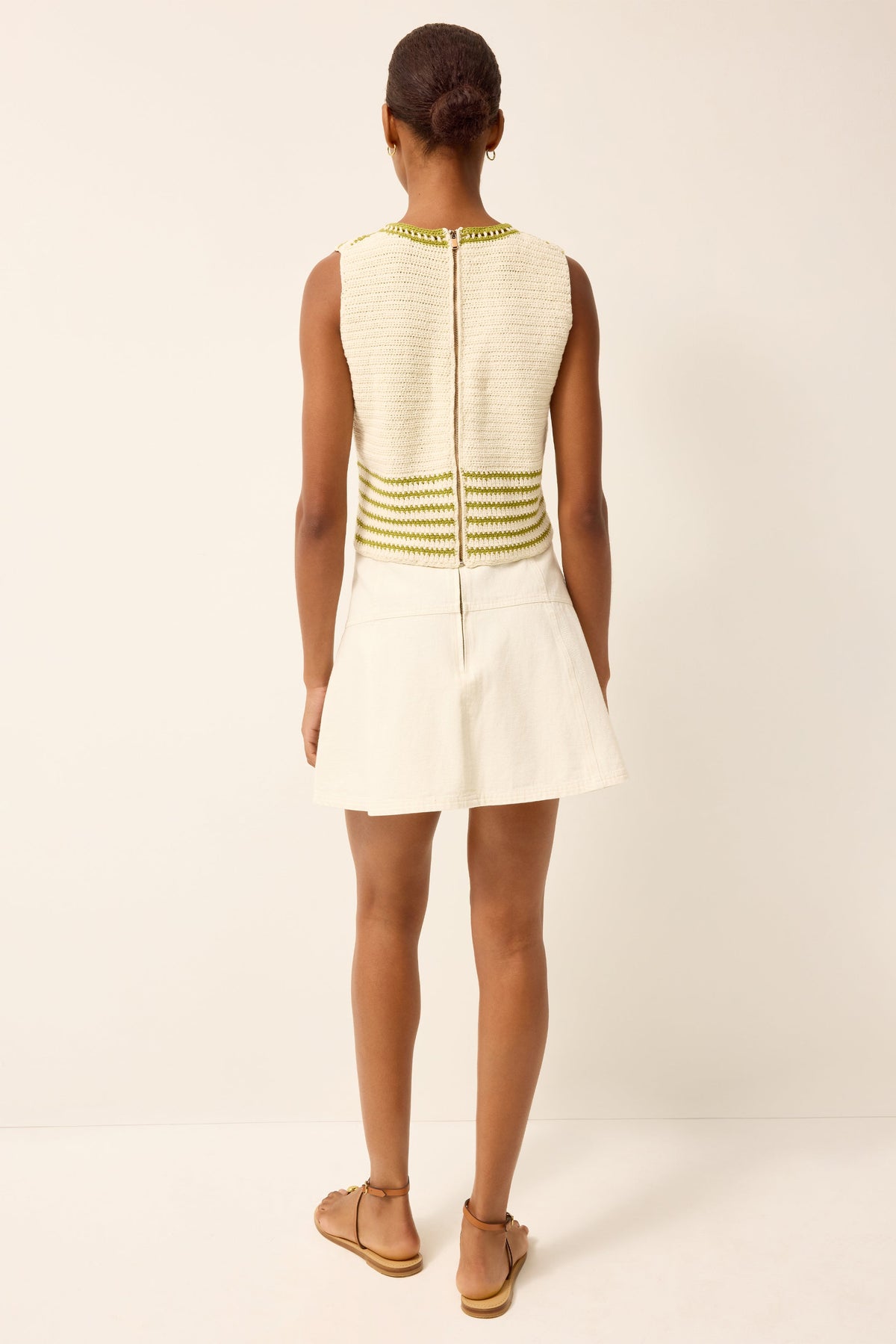 Crawford Skirt in Whitwash