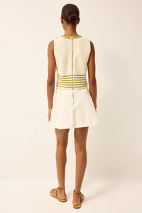 Crawford Skirt in Whitwash