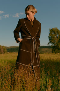 Chloe Coat in Juniper Green