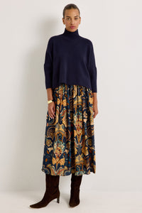 Claudie Popover in Navy