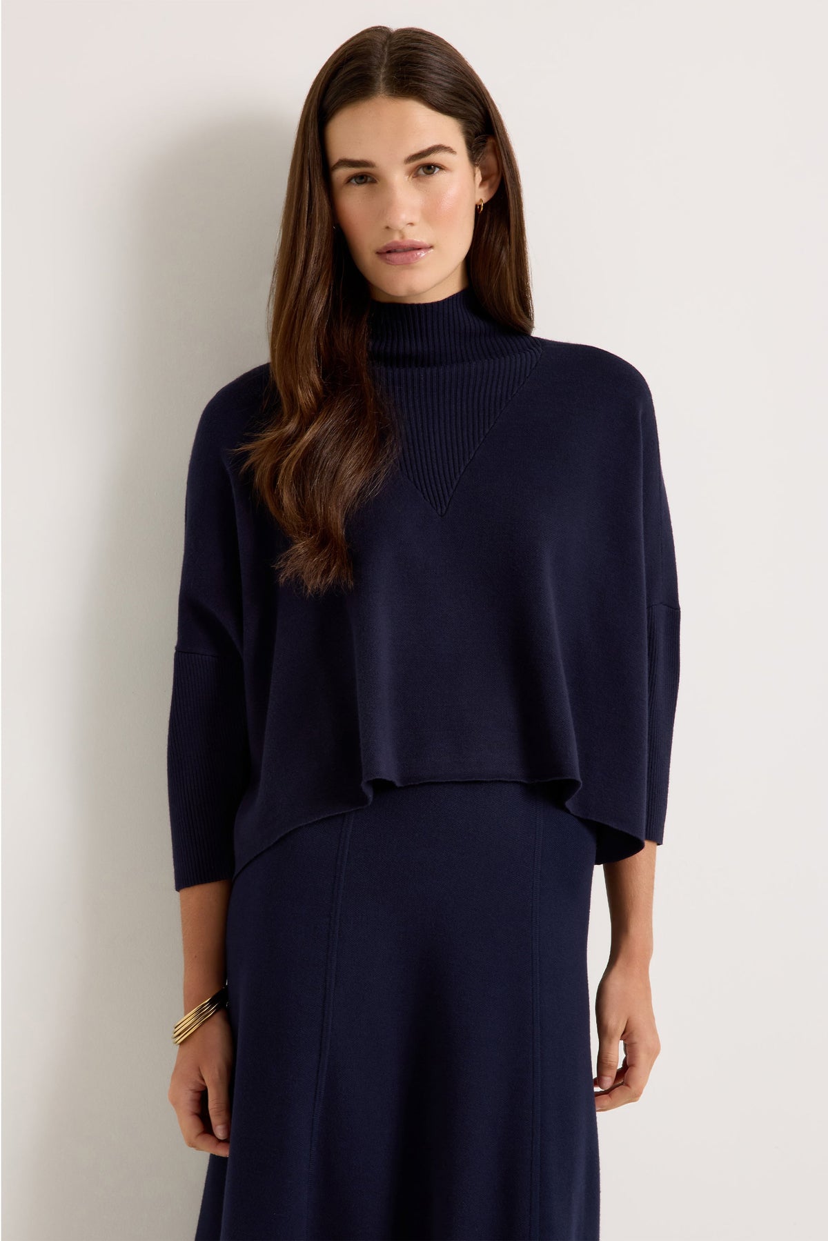 Claudie Popover in Navy