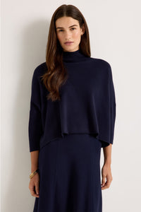 Claudie Popover in Navy