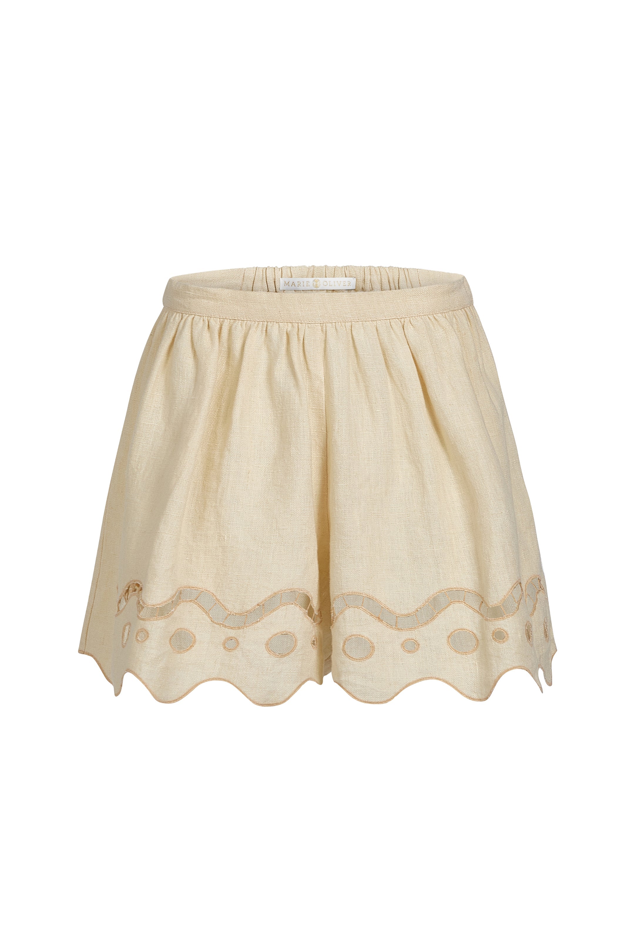 Cleo Shorts in Birch Eyelet