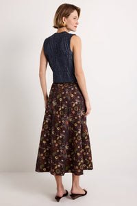 Estine Wrap Skirt in Rouge