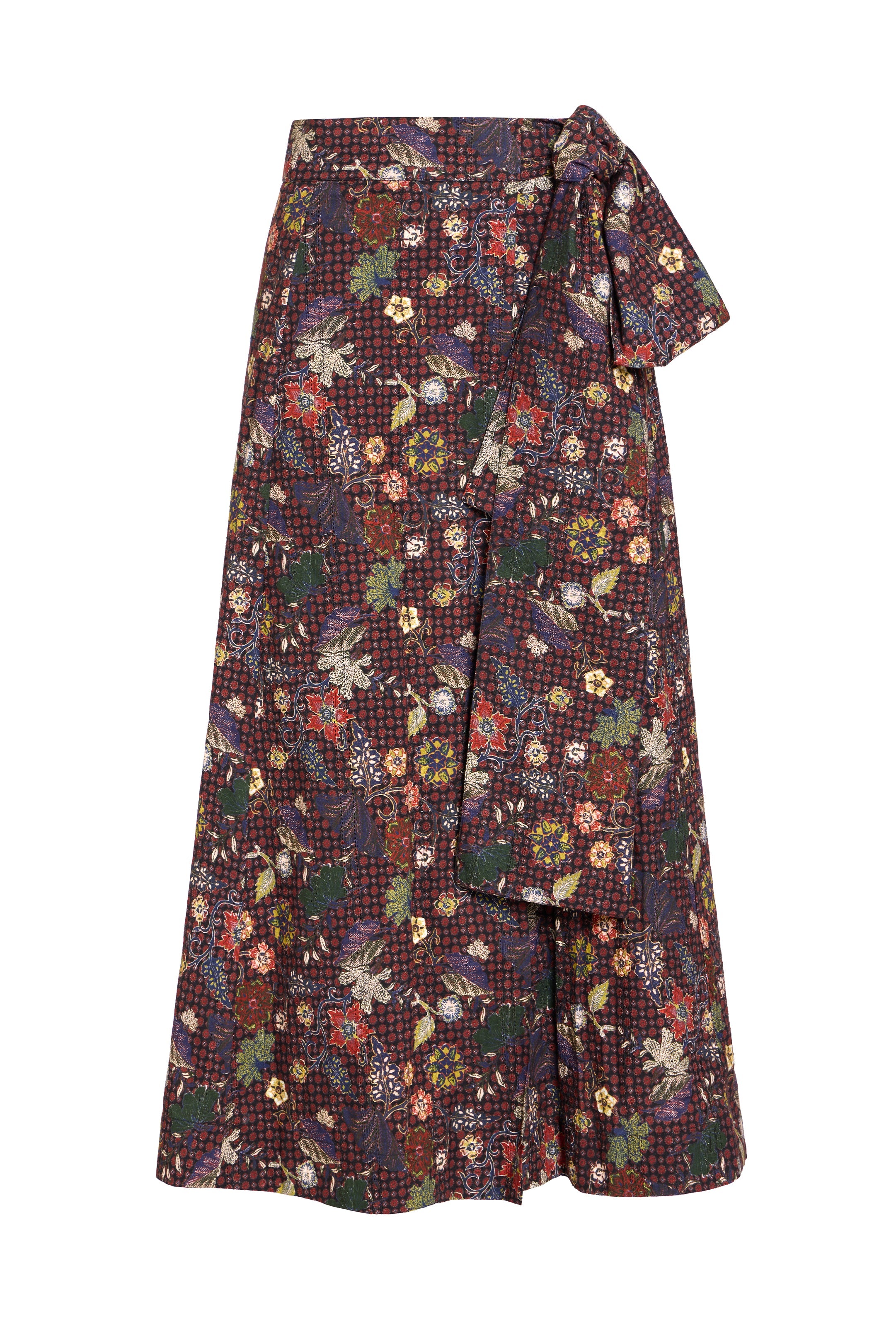 Estine Wrap Skirt in Rouge