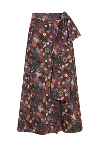 Estine Wrap Skirt in Rouge