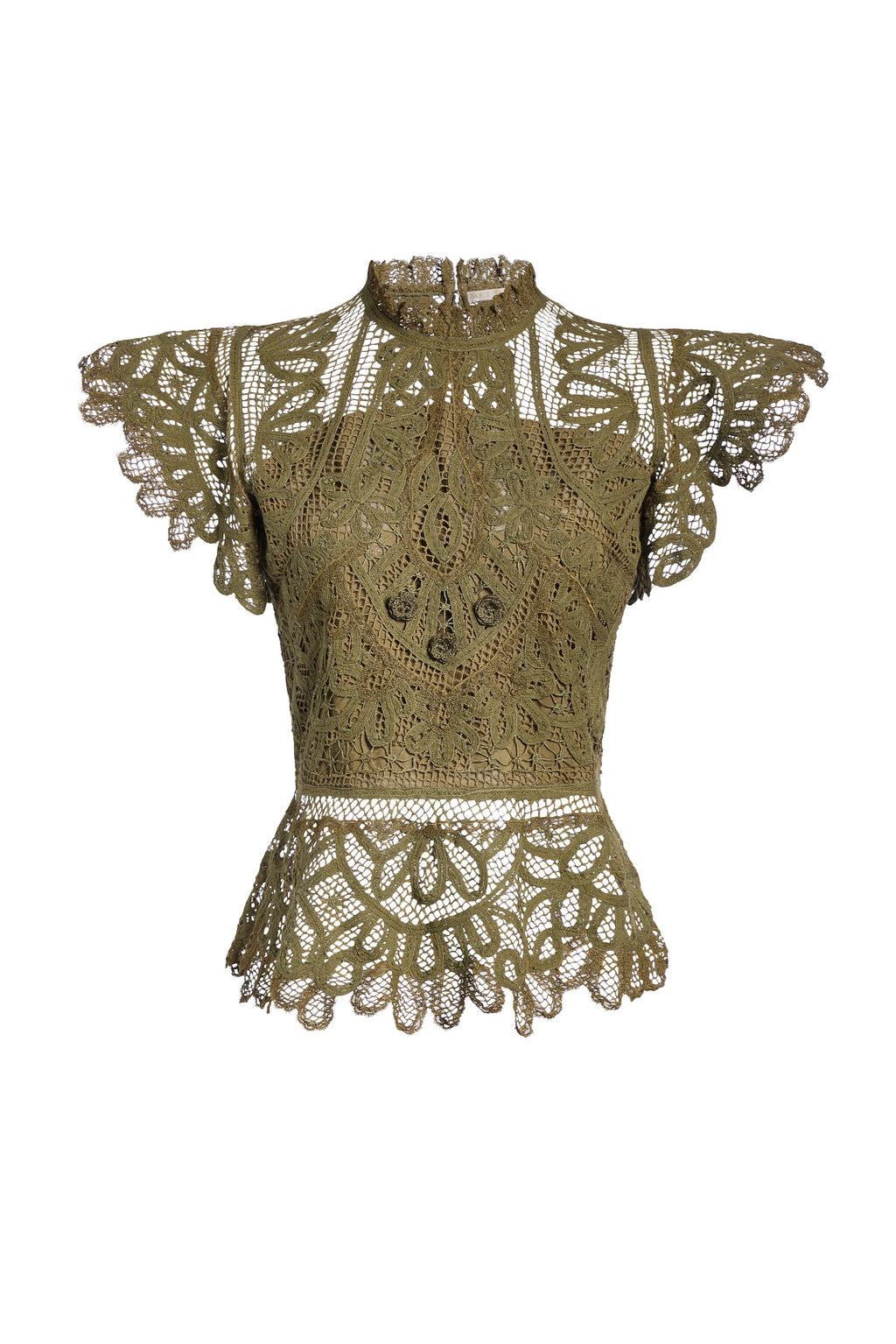 Genessa Top in Juniper Green