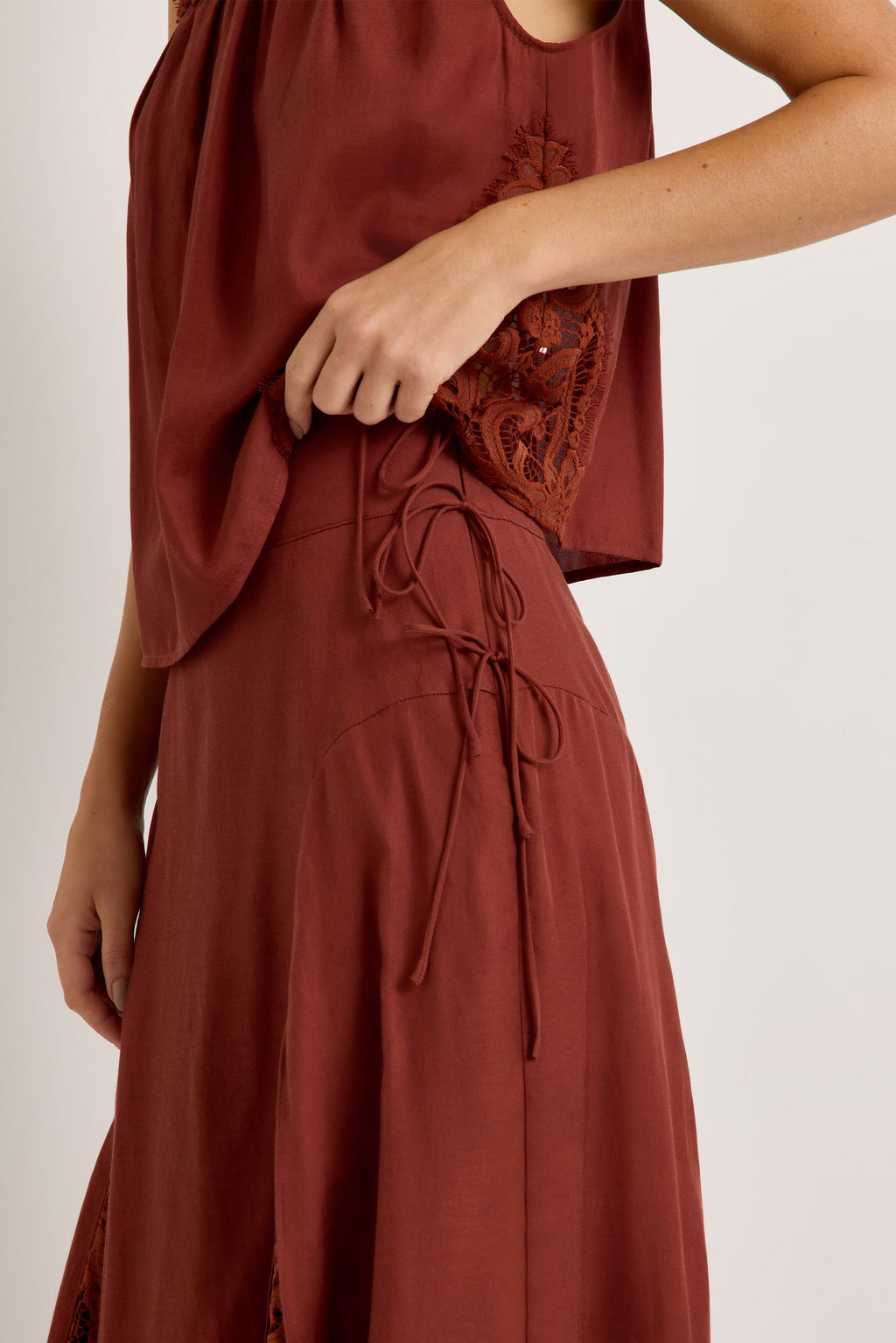 Gracen Skirt in Auburn