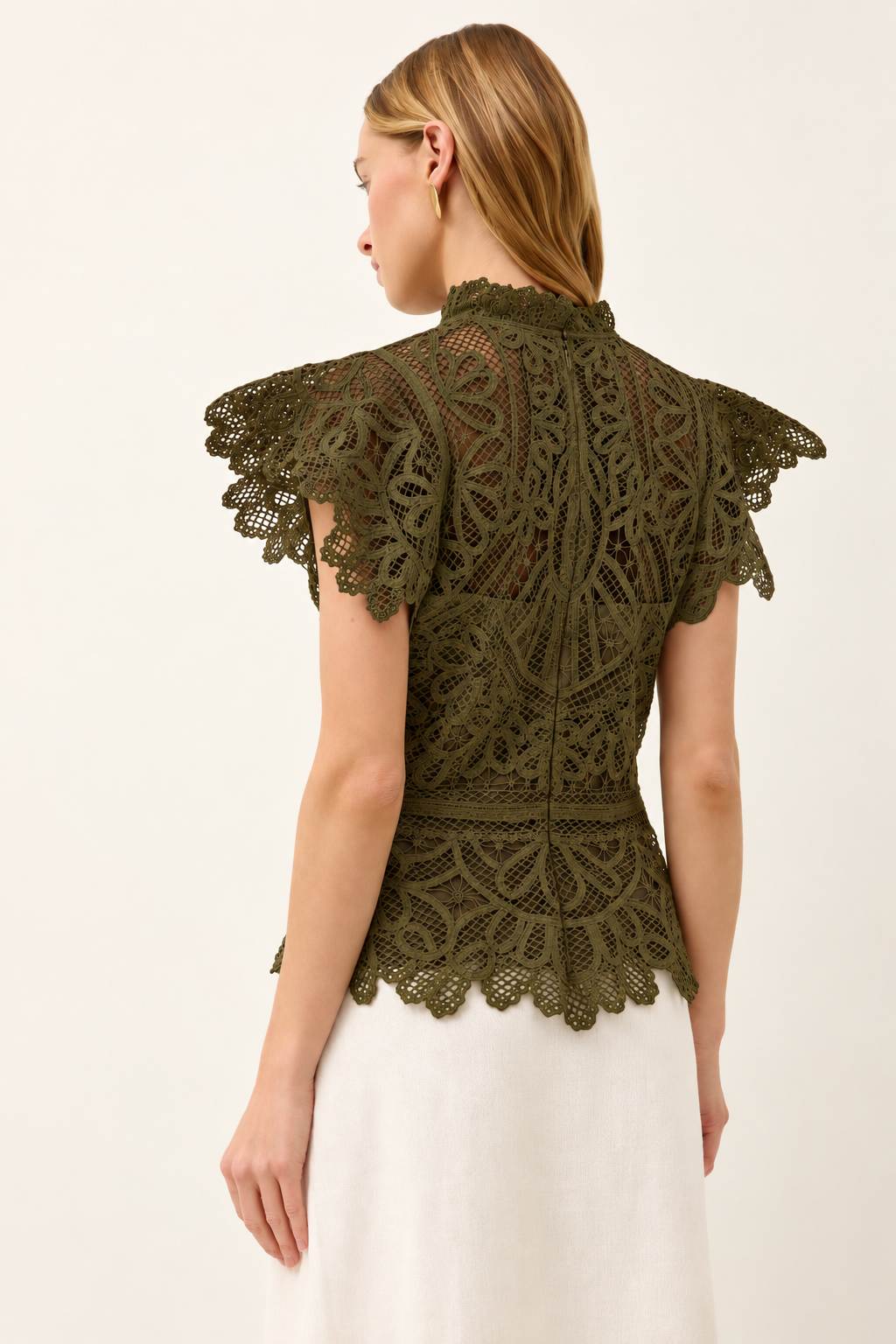 Genessa Top in Juniper Green