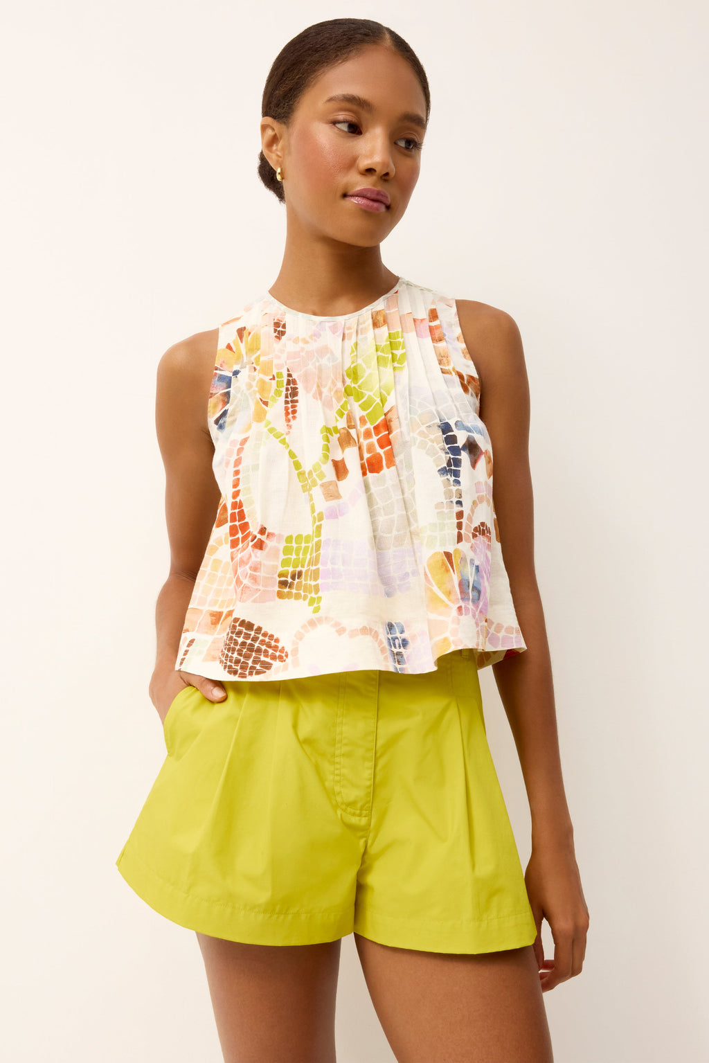 Letta Top in Travertine