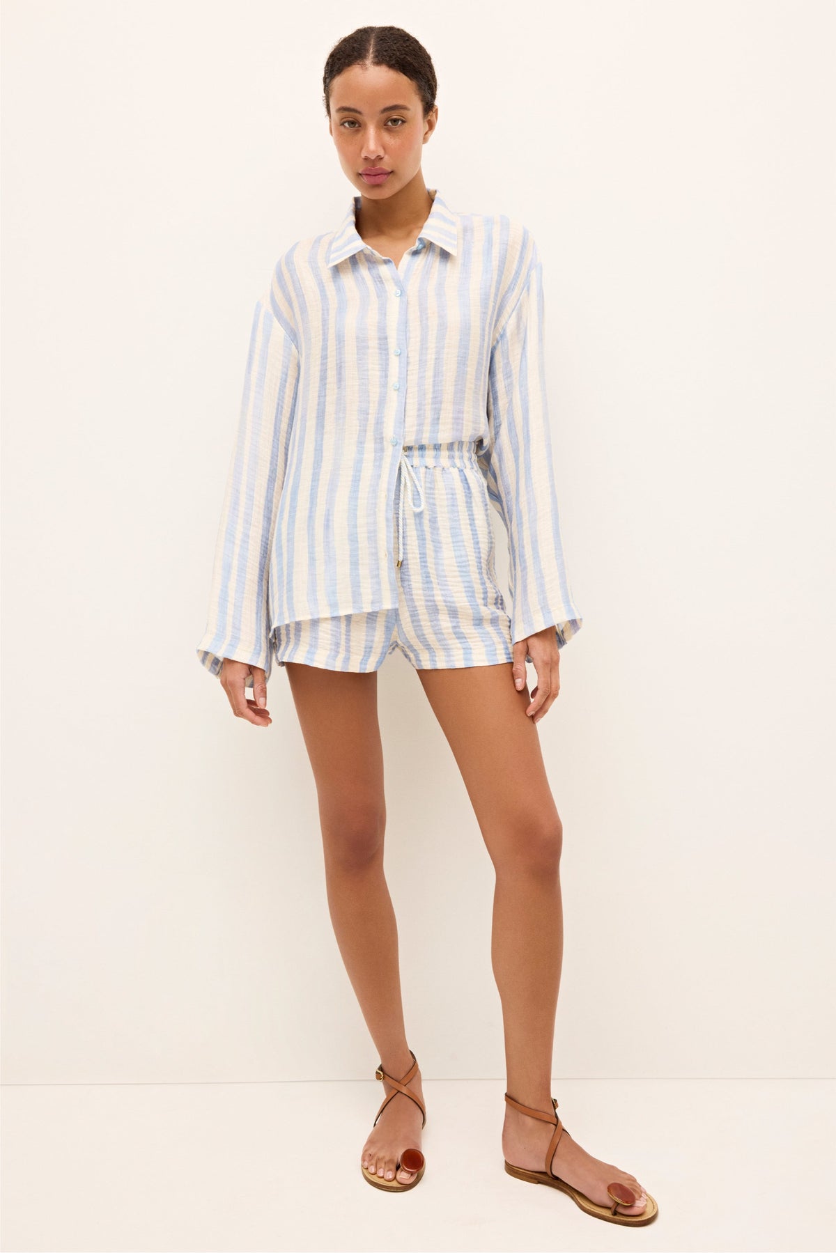 Nico Beach Shirt in Agua