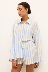 Nico Beach Shirt in Agua