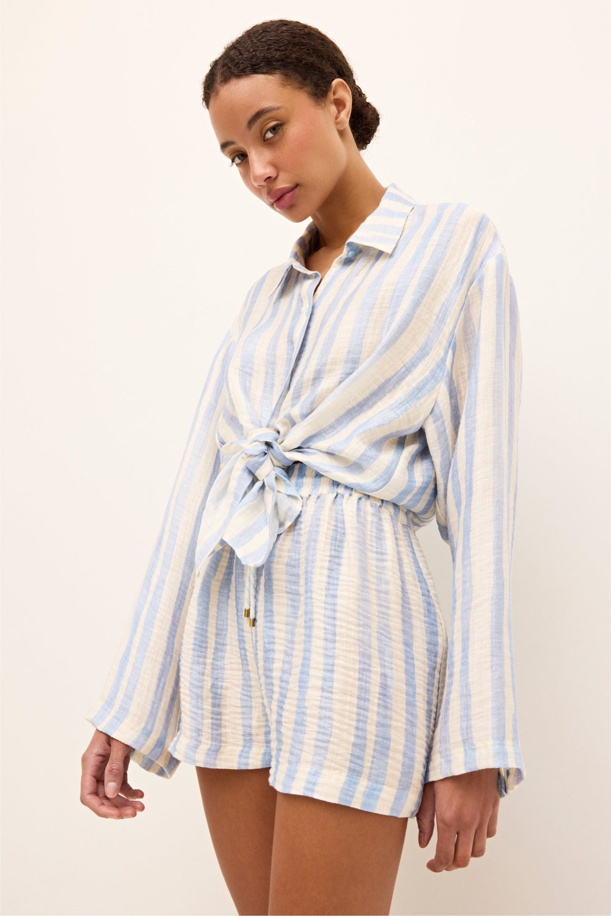 Nico Beach Shirt in Agua