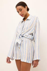 Nico Beach Shirt in Agua
