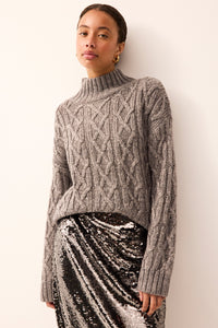 Elevated silver sweater