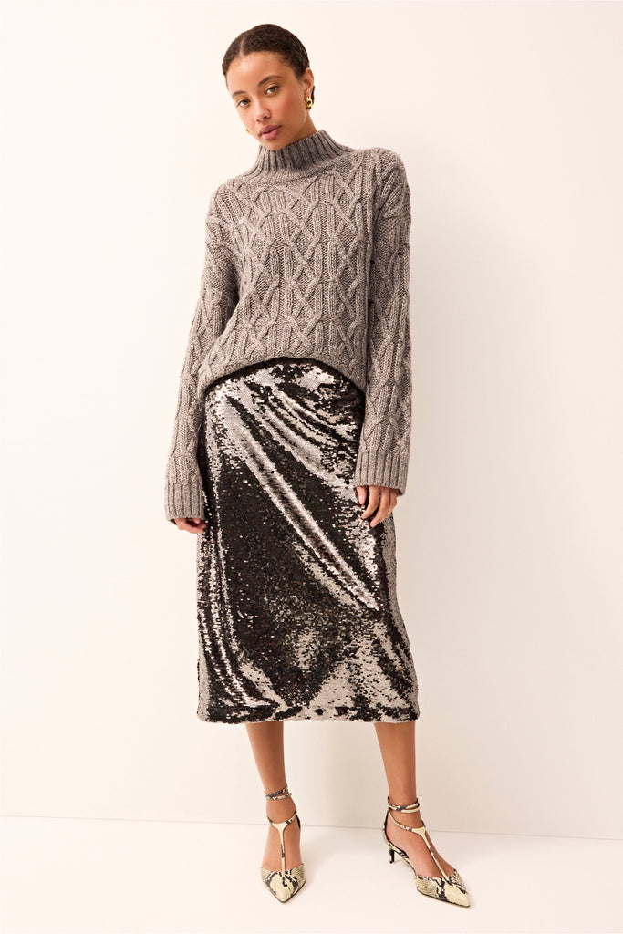 Cecile Sweater in Titanium