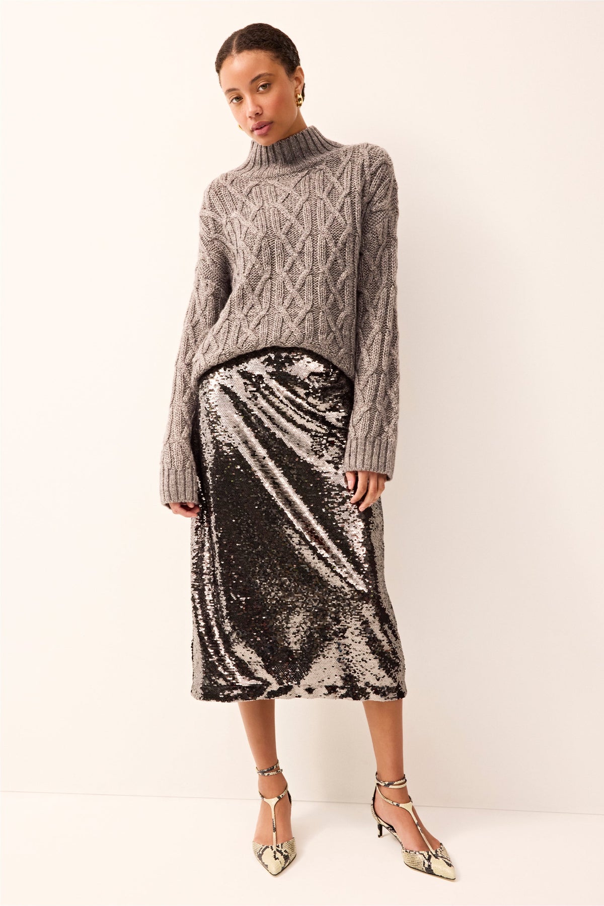 Cecile Sweater in Titanium