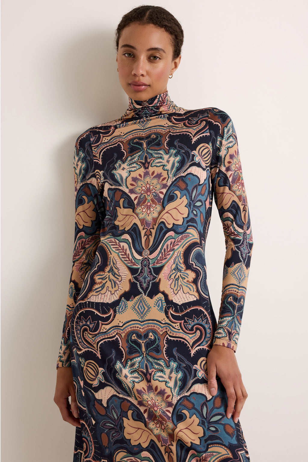 Paxton Dress in Saddle
