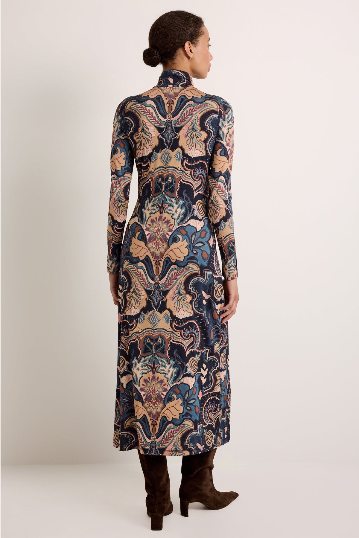 Paxton Dress in Saddle