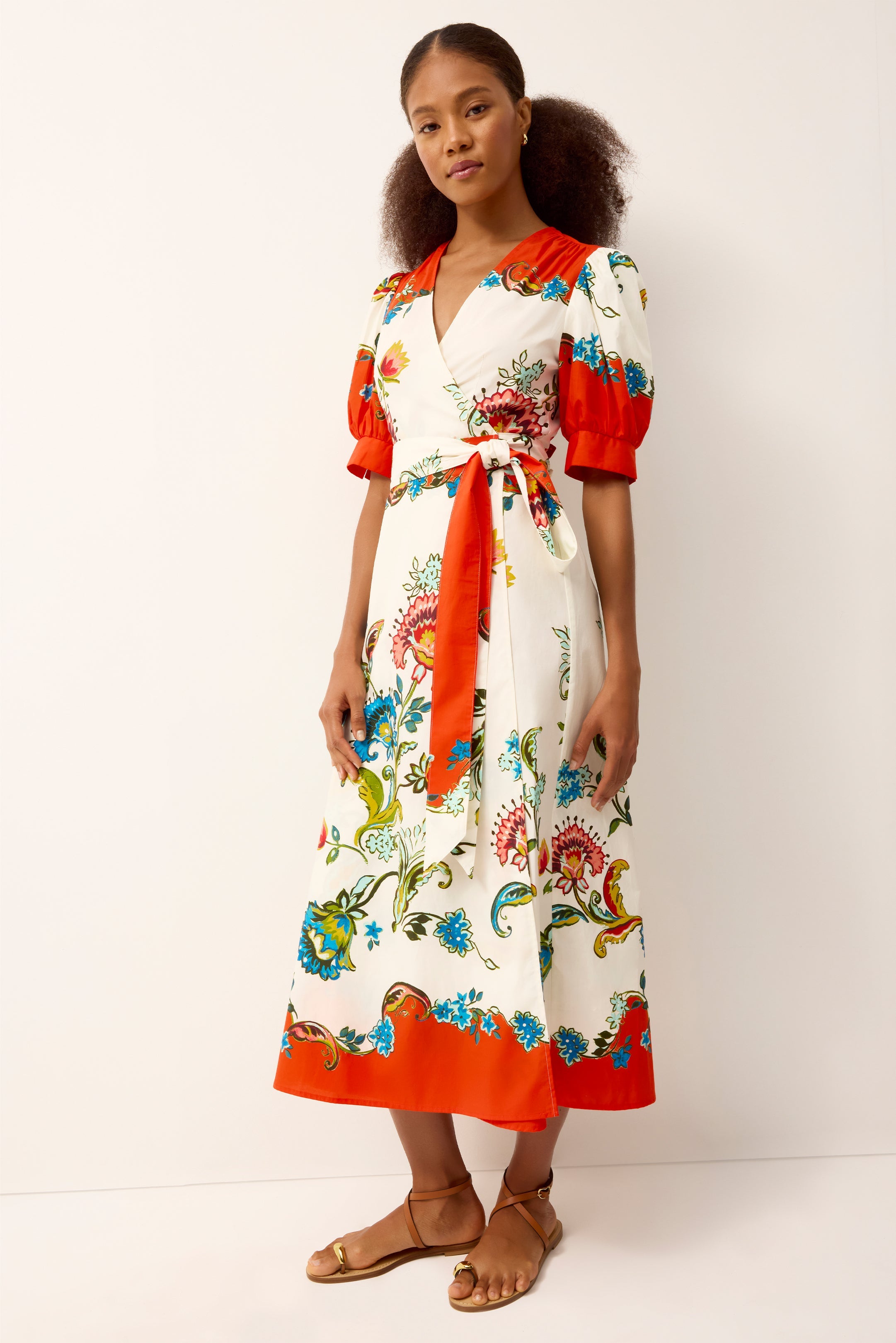 Rita Wrap Dress in Cartagena