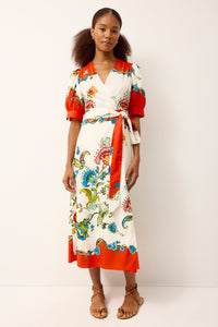 Rita Wrap Dress in Cartagena