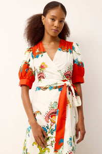 Rita Wrap Dress in Cartagena
