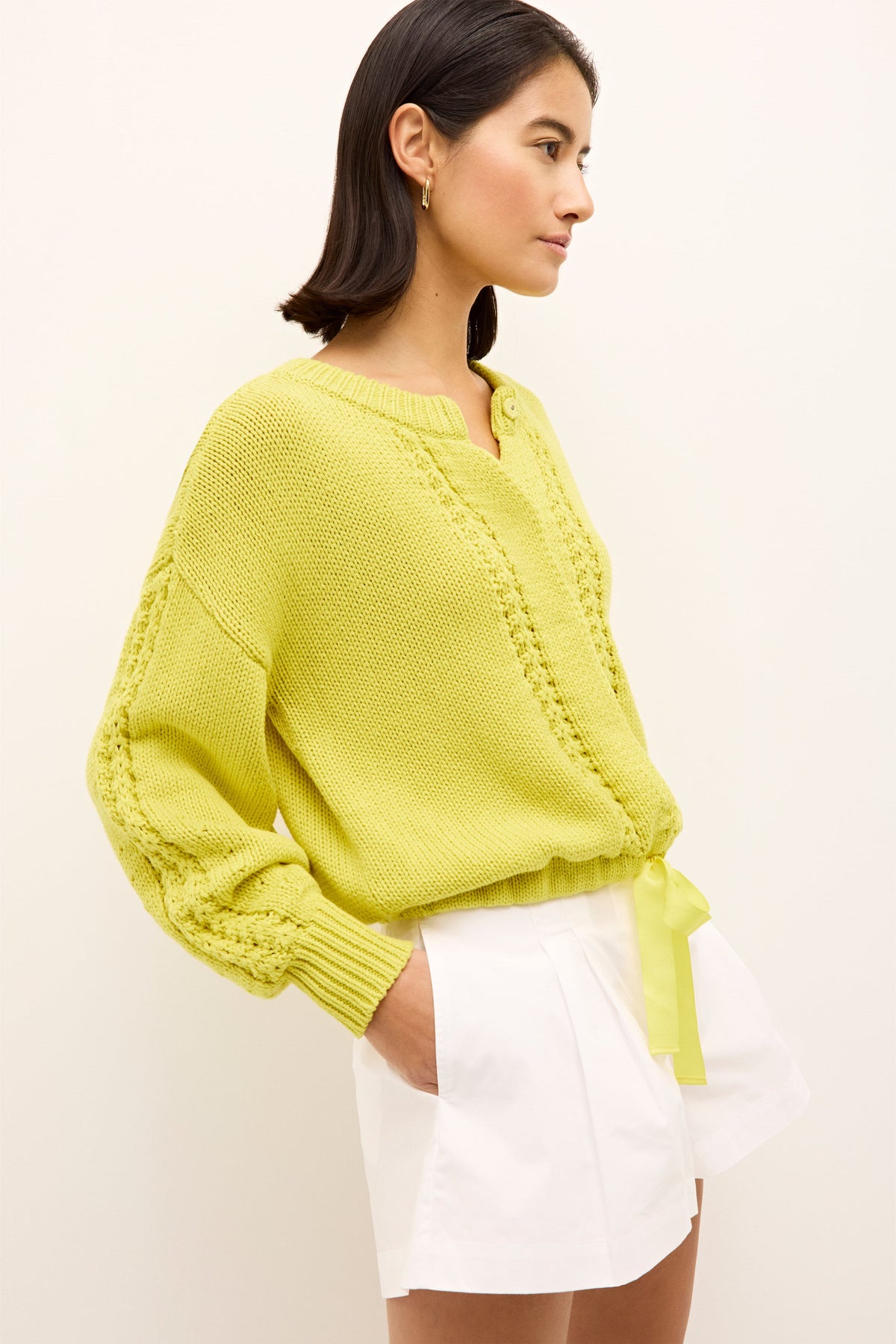 Odell Cardigan in Lemongrass